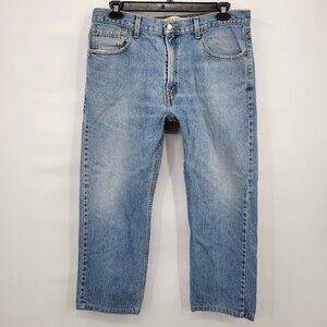 Levi's Men Blue Stright Cut High Waisted Regular Fit 505 Jeans Size 36